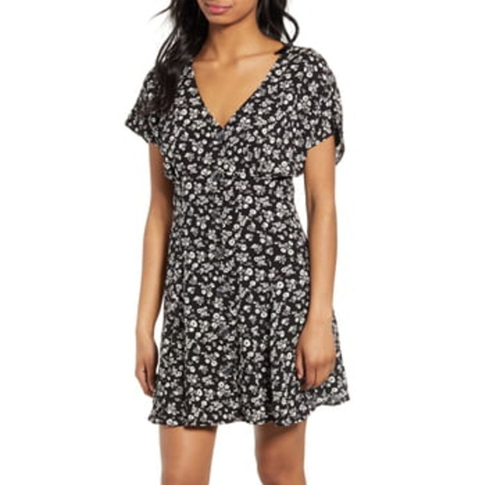 BP. Button Front Prairie Minidress